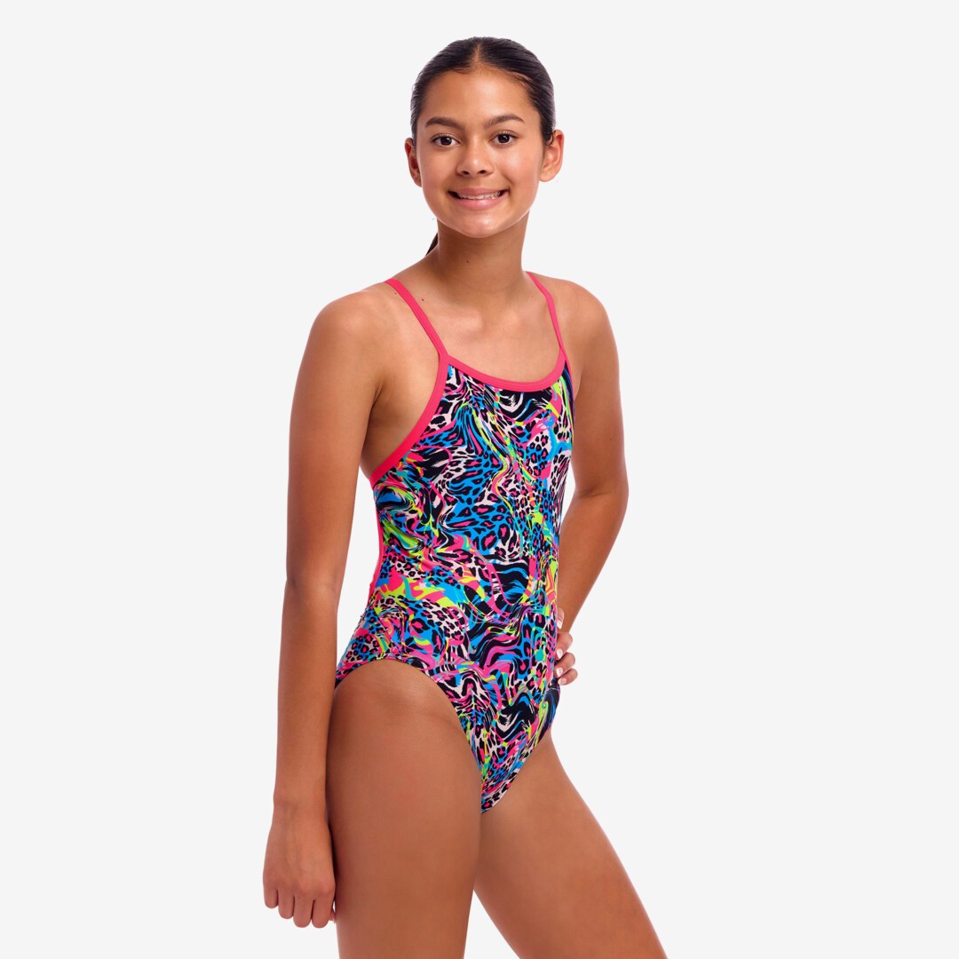 Funkita Lolly Leopard Girl's Single Strap One Piece