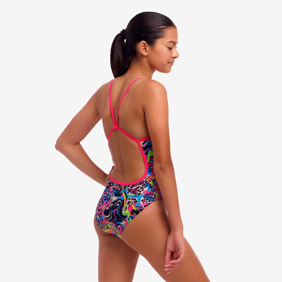 Funkita Lolly Leopard Girl's Single Strap One Piece