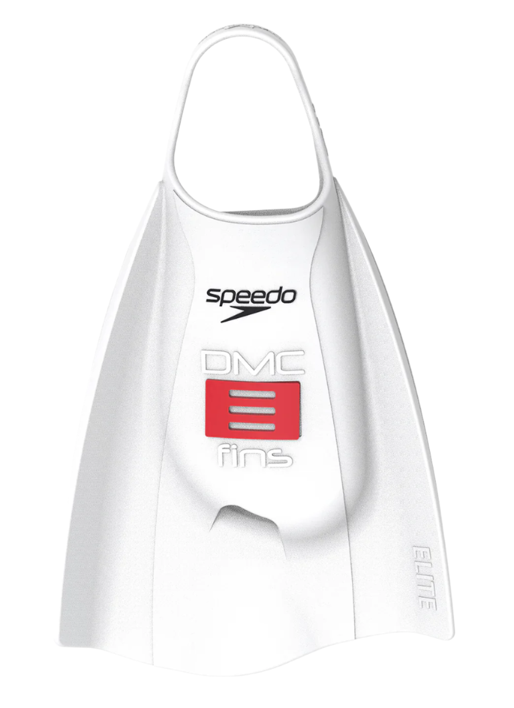 Speedo X DMC Elite Fin - White / High Risk Red - Top view