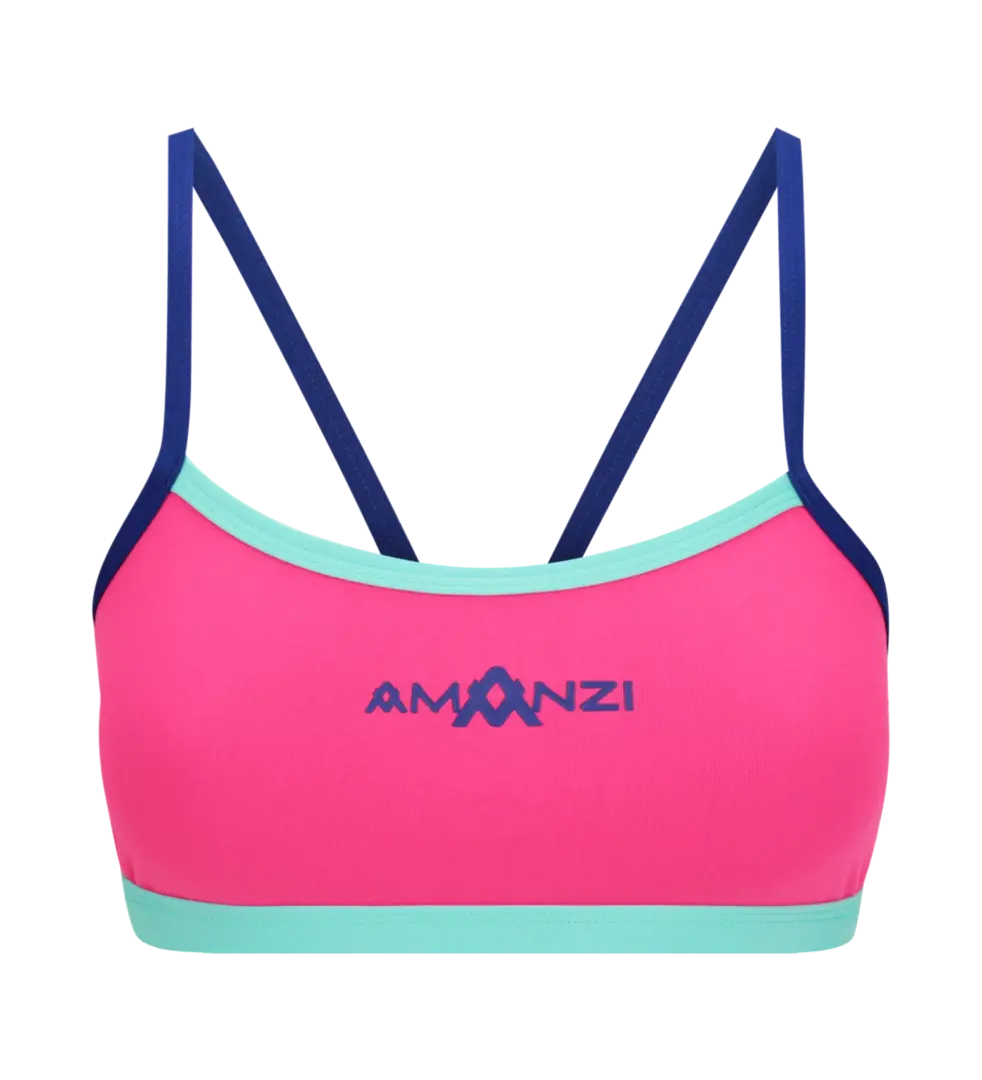 Pink Rosette Amanzi Bikini Top