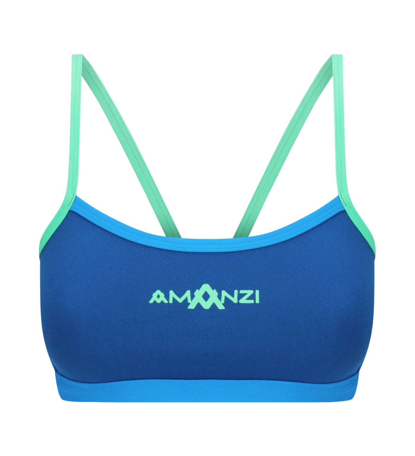 Blue Seagrass Amanzi bikini top